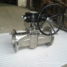 DIN Standard Cast Steel Type de manchon Flange End Plug Valve